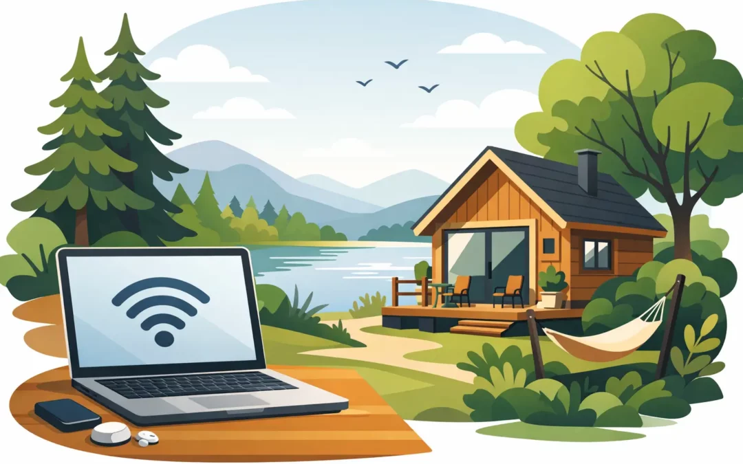 Vakantiehuisje met wifi in de natuur kiezen